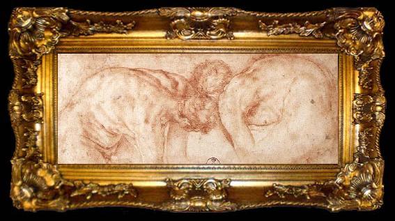 framed  Pontormo, Jacopo Two Nudes Compared, ta009-2